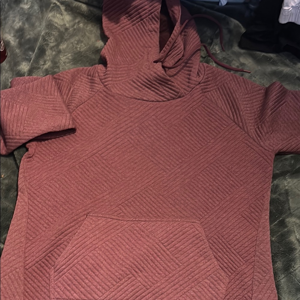 Women's Quilted Hoodie in Mauve